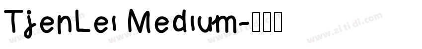 TjenLei Medium字体转换
